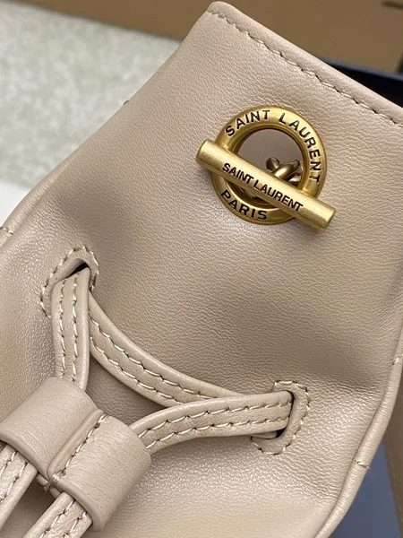 Saint Laurent Jamie Mini Shoulder Pouch — Beige product view 6