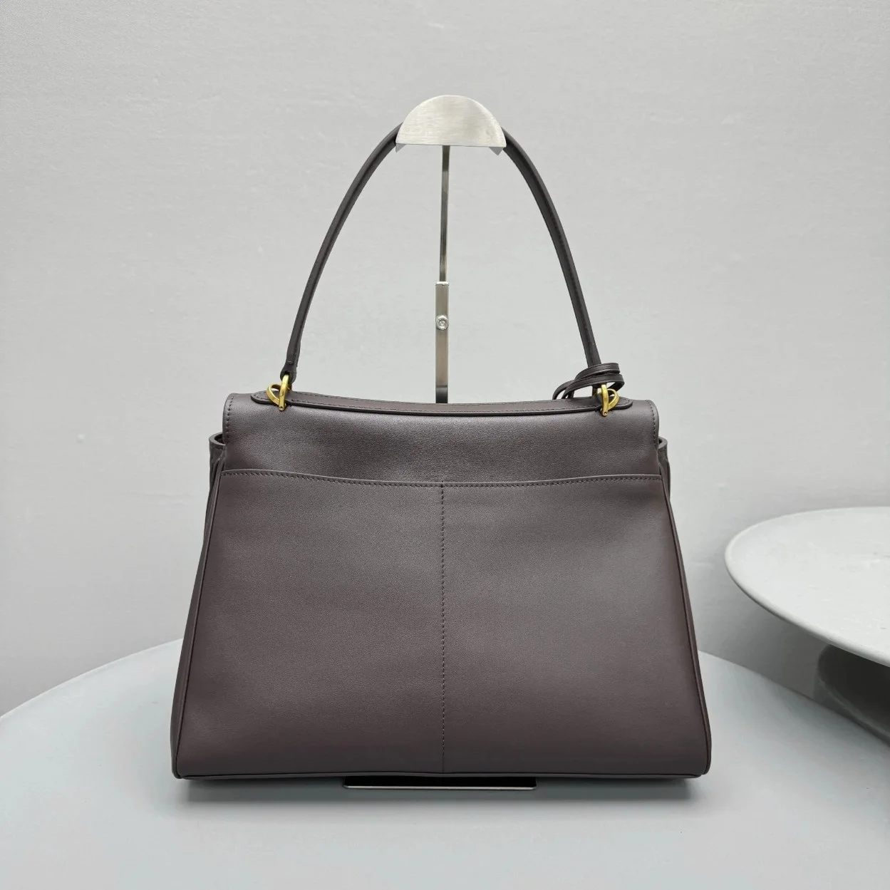 Balenciaga Rodeo Medium Bag in Chocolate Calfskin product view 5