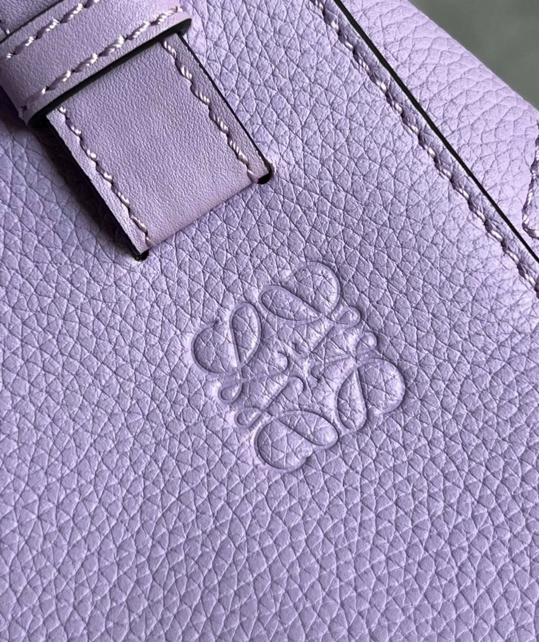 Loewe Compact Hammock Bag in Light Mauve Grained Calfskin product view 4