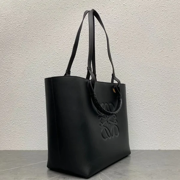 Loewe Anagram Small Tote In Black Classic Calfskin product view 3