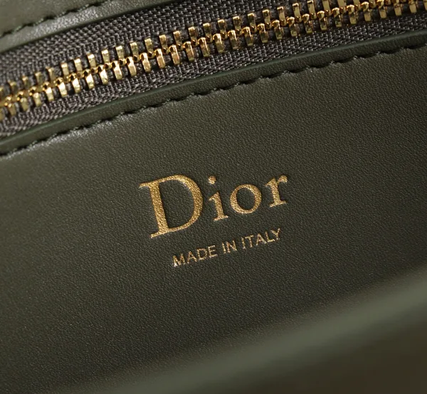 Medium Dior Médaillon Flap Bag — Olive Green product view 8