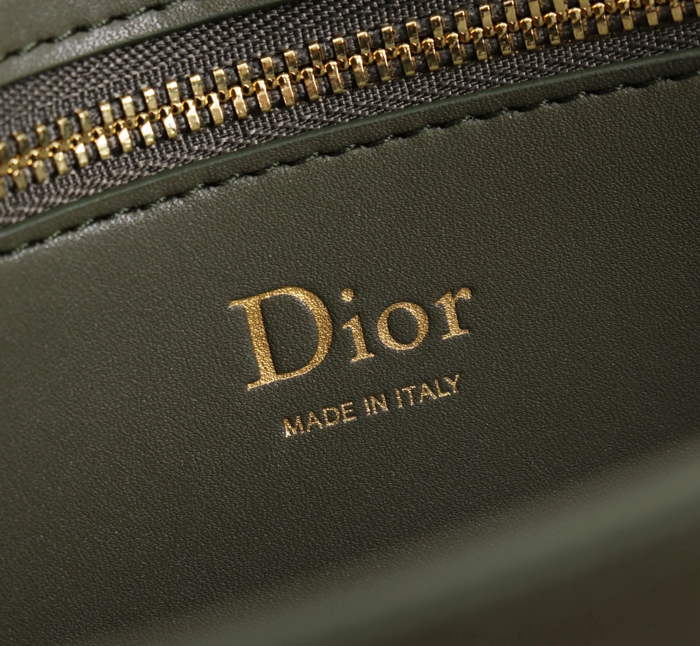 Medium Dior Médaillon Flap Bag — Olive Green product view 8