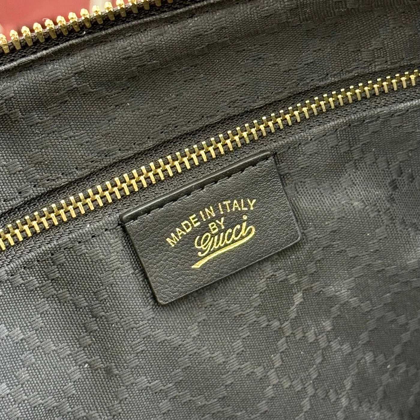 Gucci Borsetto Medium Boston Bag — Black Suede product view 9