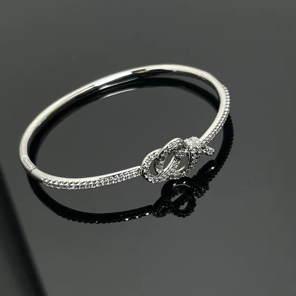 Tiffany & Co. Woven Knot Round Pavé-Effect Bangle Silver-Tone product photo