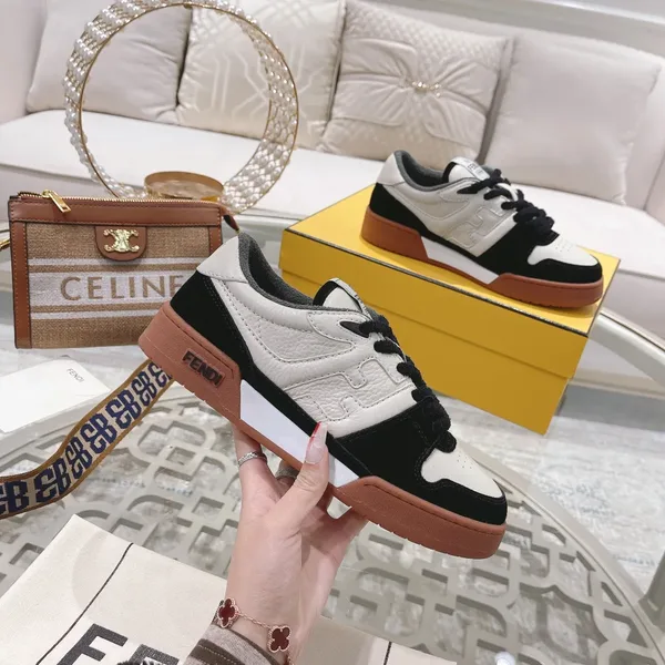 Fendi Match 2024 Sneakers White Black Style product view 4