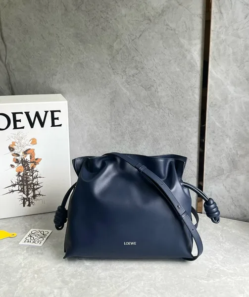 Loewe Flamenco Clutch Bag in Abyss Blue Nappa Calfskin product view 8