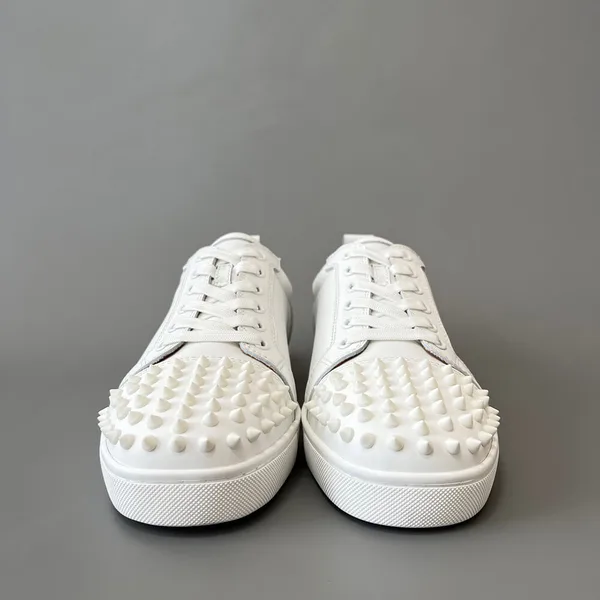 Christian Louboutin Louis Junior Spikes Sneakers White product view 3