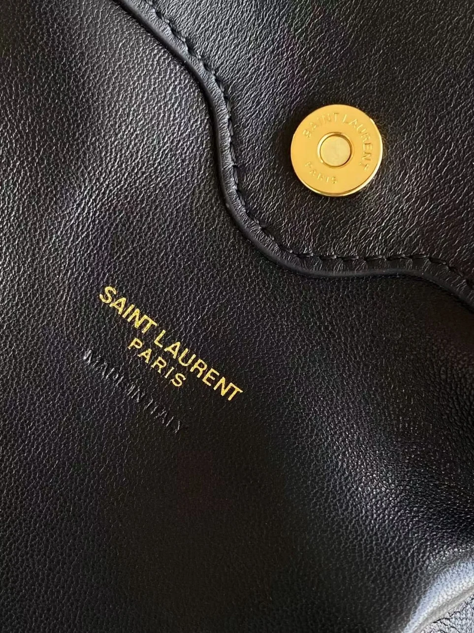 Saint Laurent Jamie Mini Shoulder Pouch in Black Lambskin product view 5