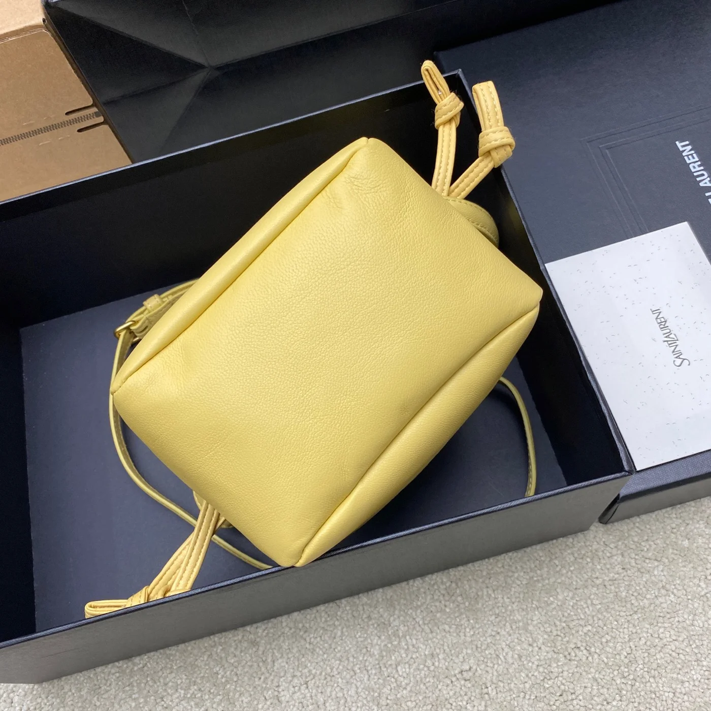 Saint Laurent Jamie Mini Shoulder Pouch — Yellow product view 4