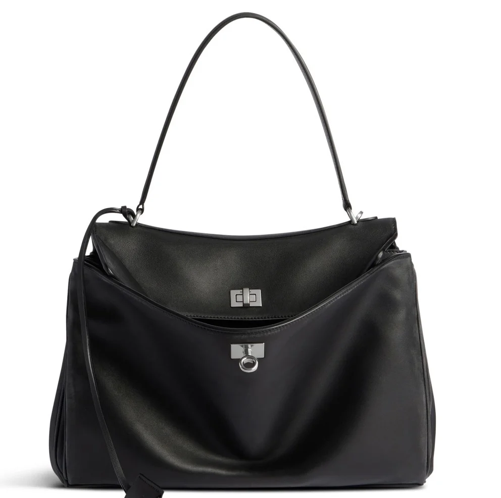 Balenciaga Rodeo Medium Bag in Noir Calfskin product view 1