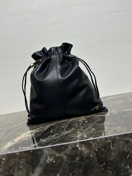 Celine Small Crystal Pouch — Black product photo