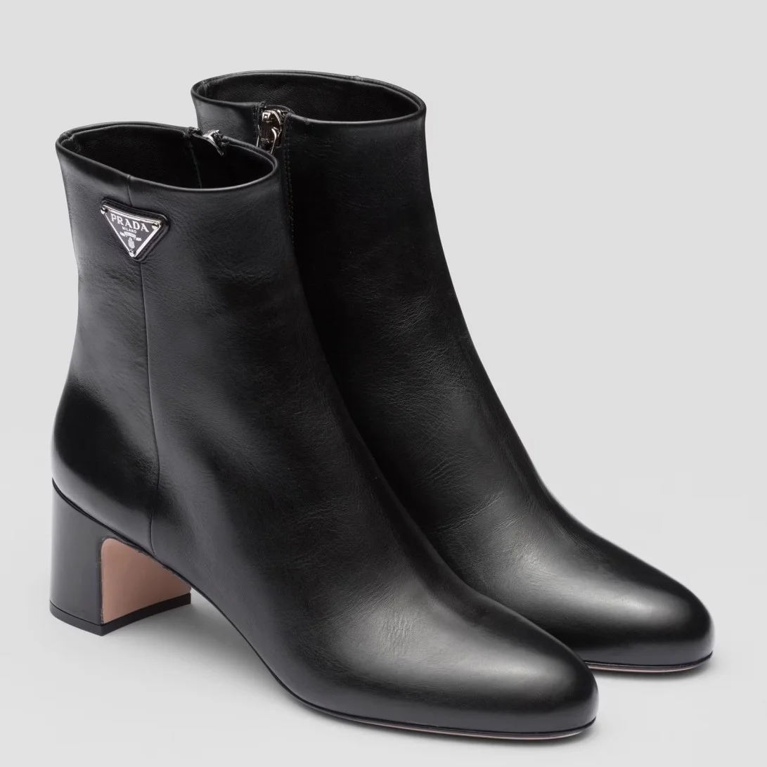 Prada Ankle Boots 55mm in Black Leather product view 1