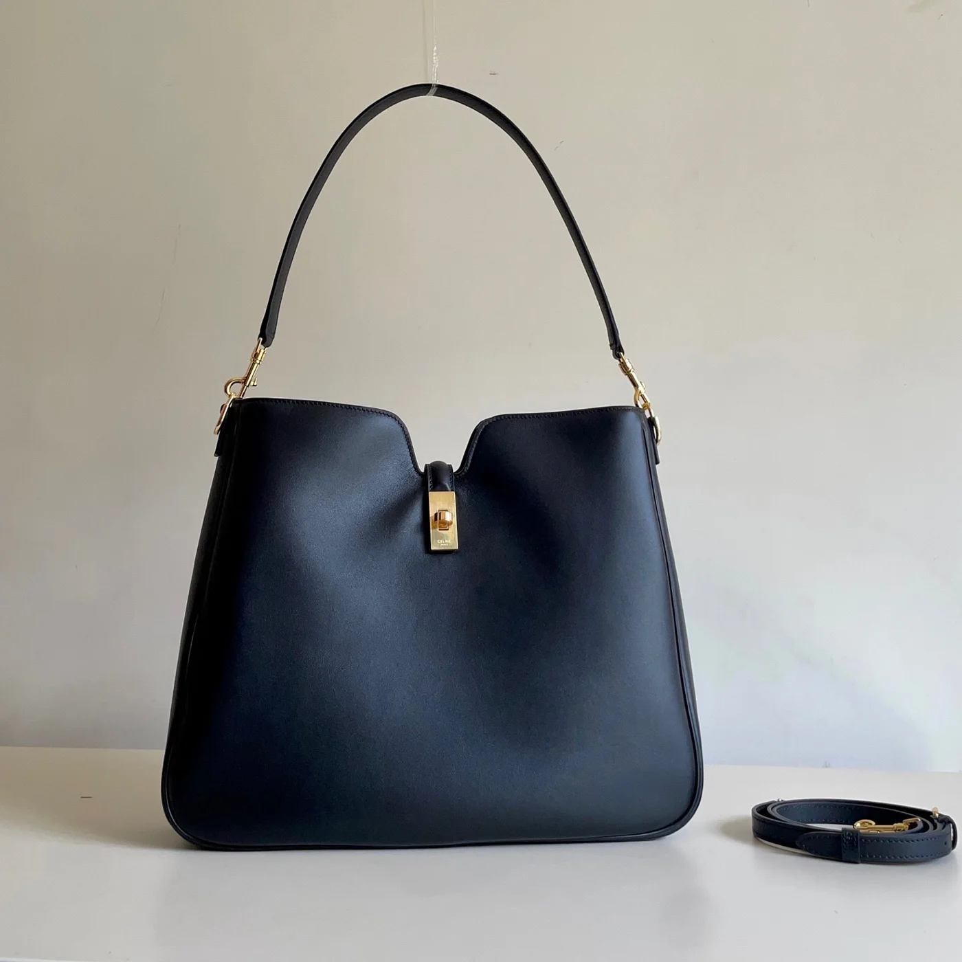 Celine Medium Camille 16 Soft Bag In Smooth Calfskin — Black product view 1