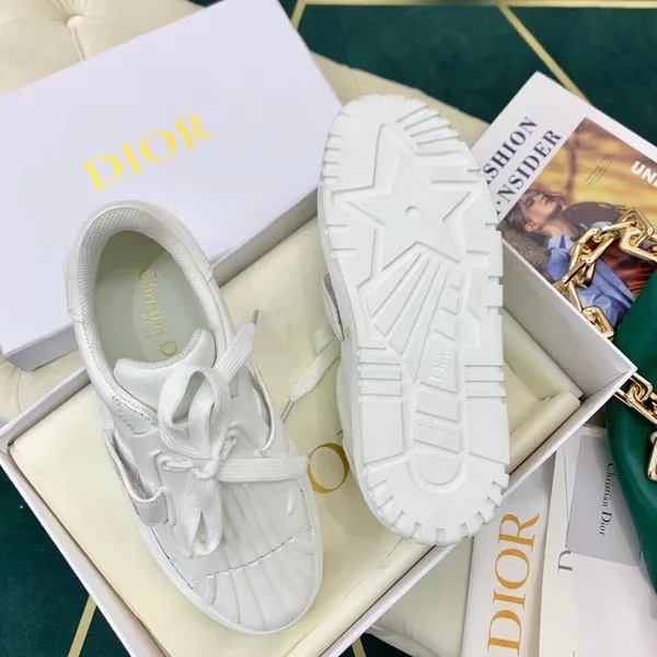 Dior Dior-ID Sneakers In White Leather with White Strap product view 6