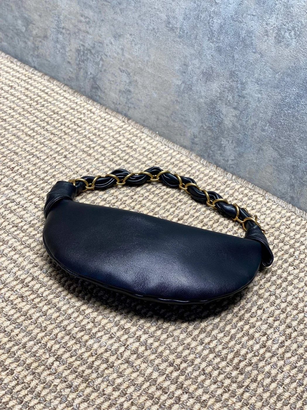 Saint Laurent Amalia Mini Hobo Bag — Black product view 4