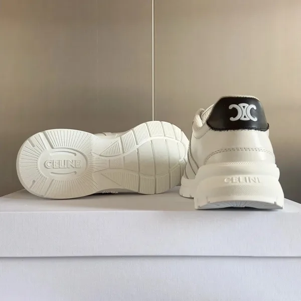 Celine Women’s Runner CR-02 Low-top Sneakers in White Leather product view 2