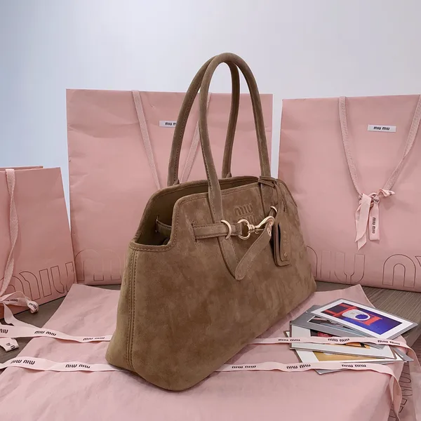 Miu Miu Aventure Suede Bag — Tan Suede product view 2