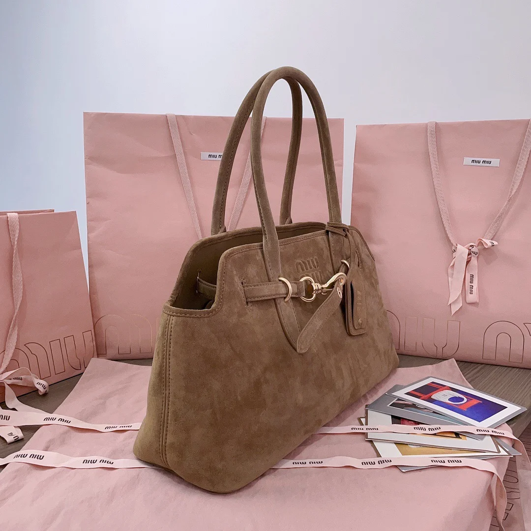 Miu Miu Aventure Suede Bag — Tan Suede product view 2