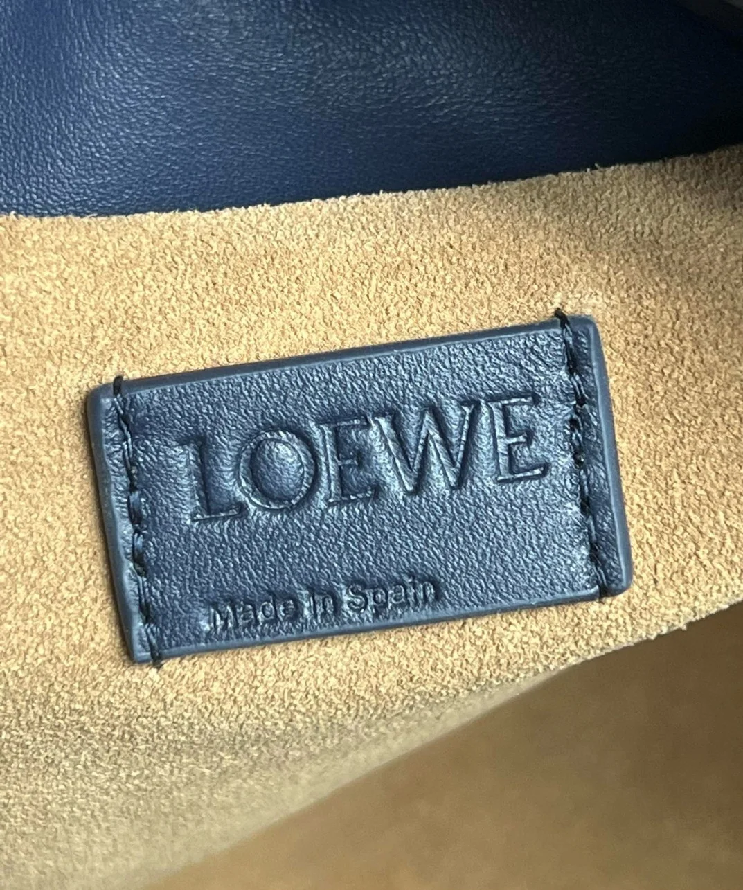 Loewe Flamenco Clutch Bag in Abyss Blue Nappa Calfskin product view 10