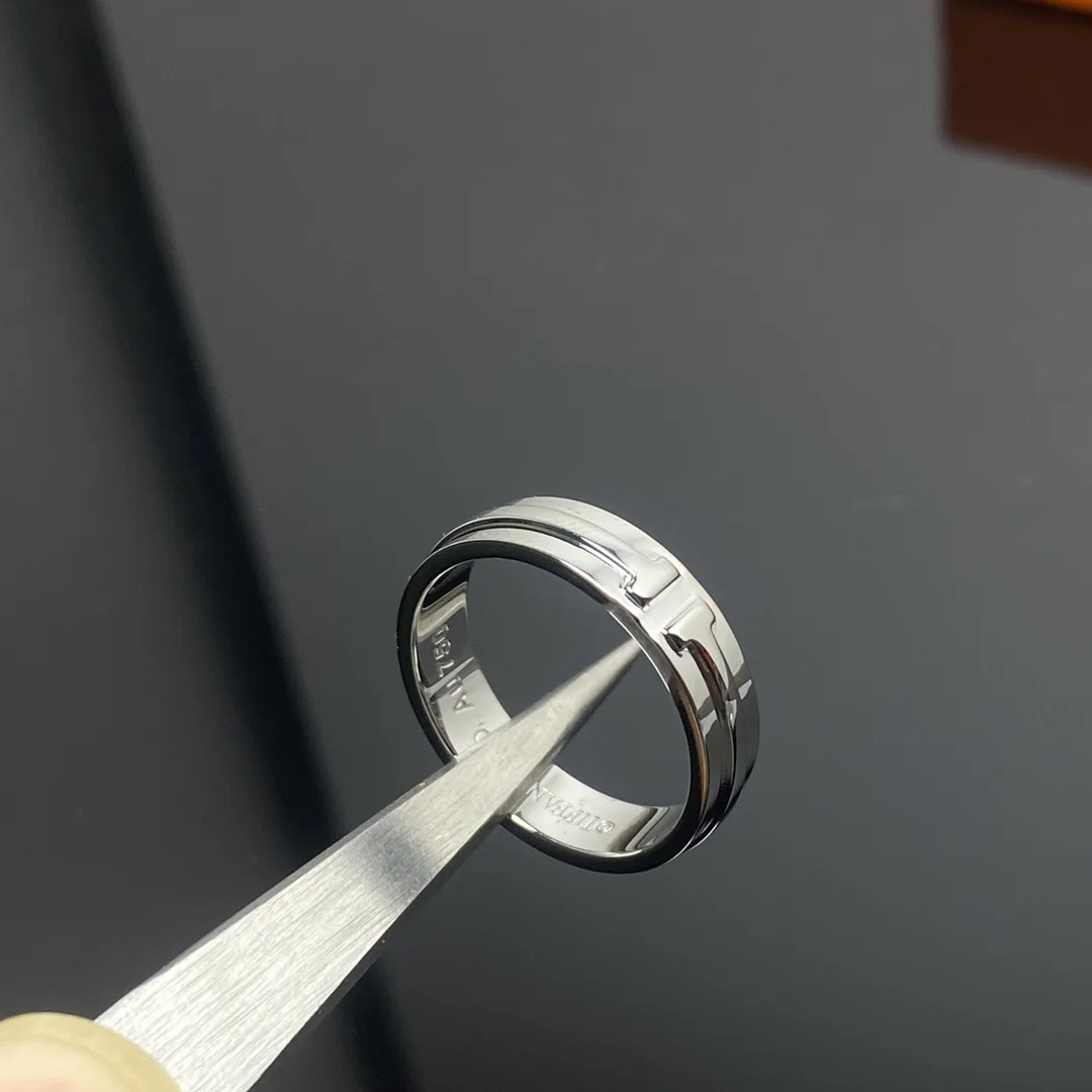 Tiffany & Co. Smooth Double T Wide Ring Silver-Tone product view 1