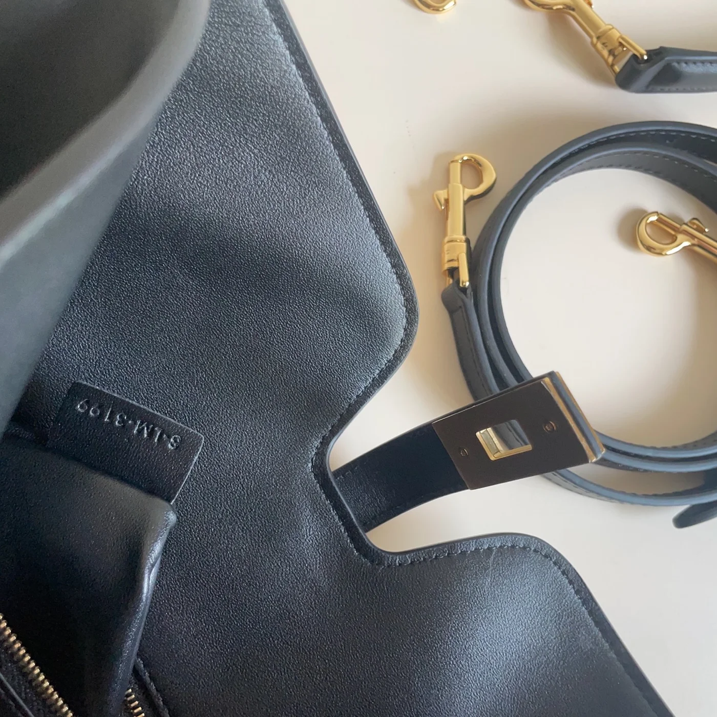 Celine Medium Camille 16 Soft Bag In Smooth Calfskin — Black product view 8