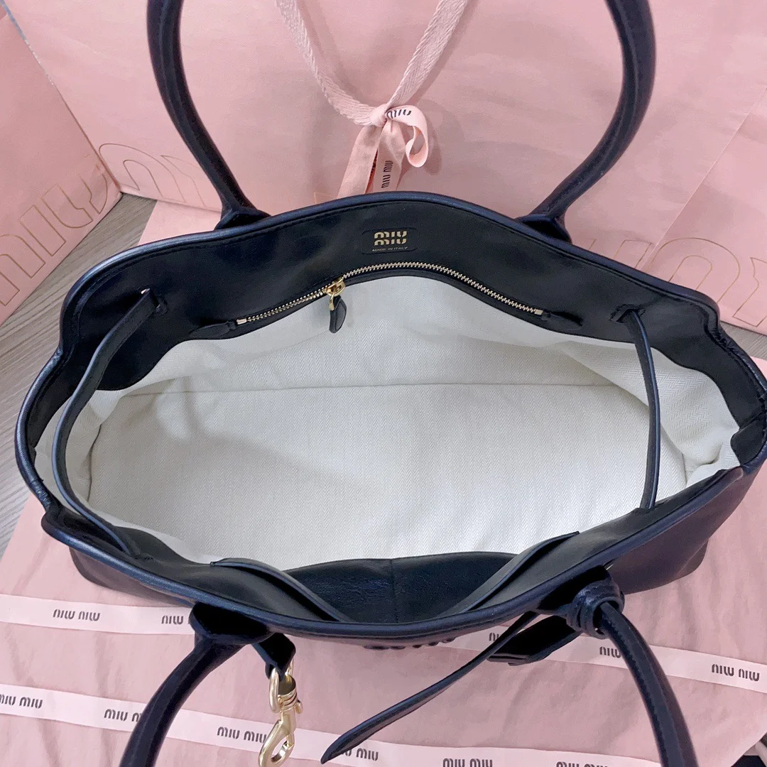 Miu Miu Aventure Leather Bag — Black product view 8
