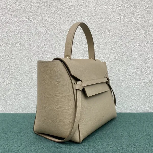 Celine Belt Mini Bag In Light Taupe Grained Calfskin product view 12