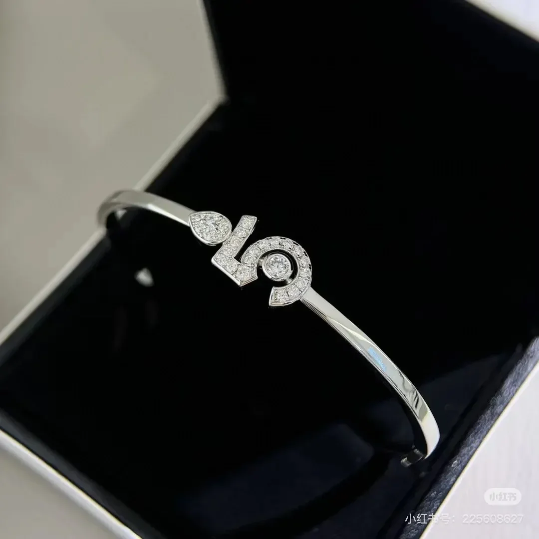Chanel No.5 Pavé Bangle Silver-Tone product view 1