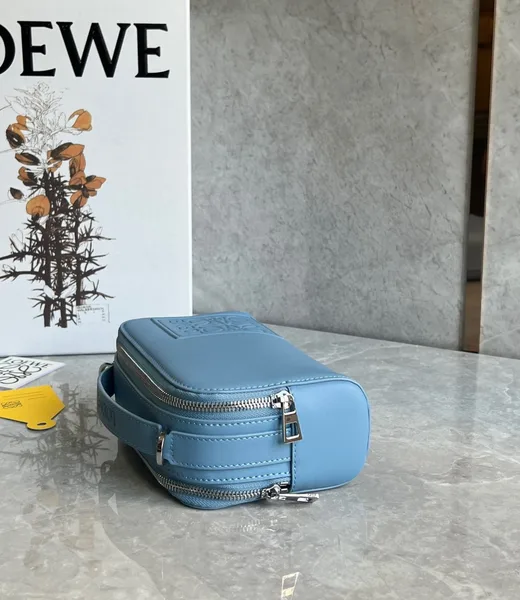 Loewe Mini Camera Crossbody Bag in Blue Calfskin product view 10
