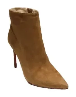 Christian Louboutin So Kate Booty 100 Suede-Effect Ankle Boots Brown product view 1