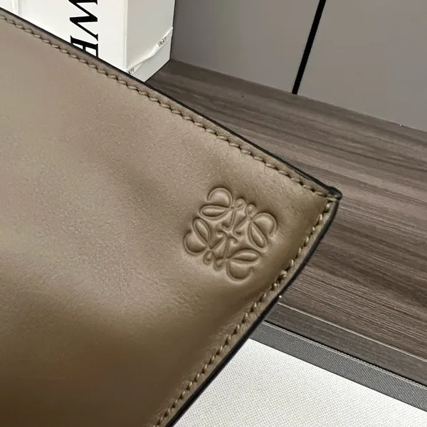 Loewe Anton Sling Bag in Olive Calfskin and Jacquard product view 6