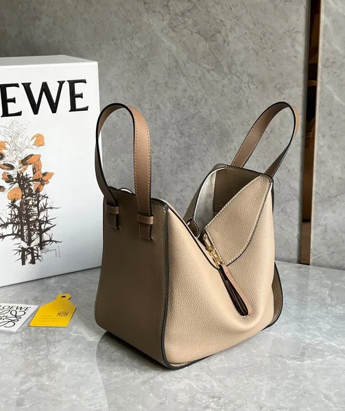 Loewe Compact Hammock Bag in Sand Grained Calfskin product view 5