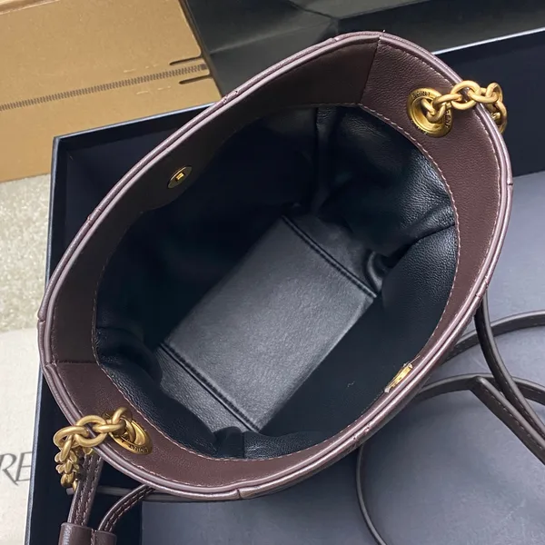 Saint Laurent Jamie Mini Shoulder Pouch — Dark Brown product view 8