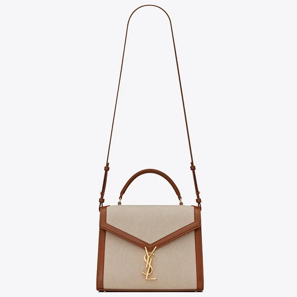 Saint Laurent Cassandra Medium Bag In Beige Canvas product photo