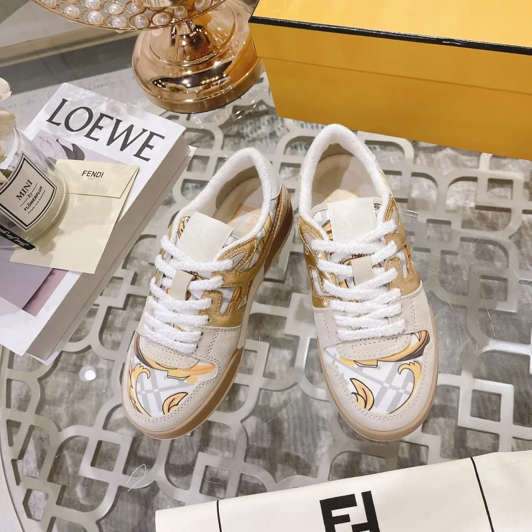 Fendi Match 2024 Sneakers Beige Classic product view 2