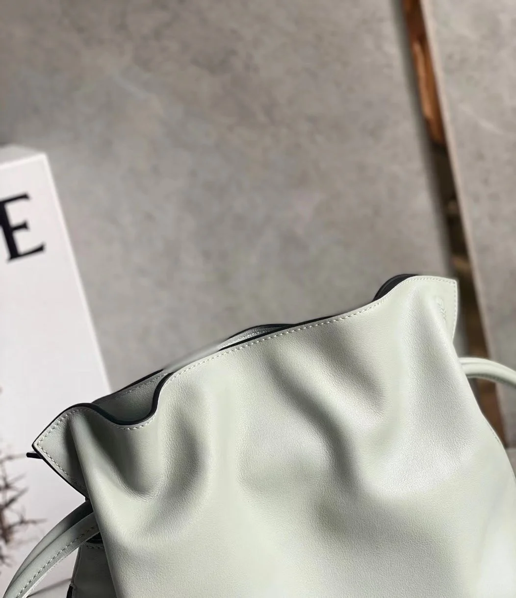 Loewe Flamenco Clutch Bag In Ash Grey Calfskin product view 9