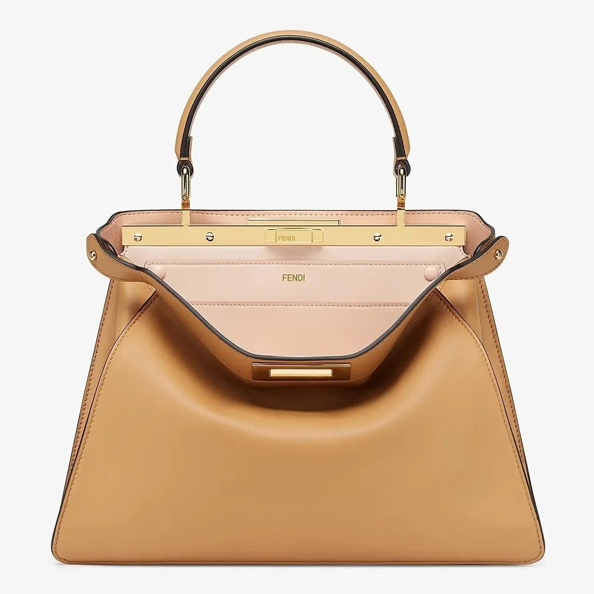 Fendi Peekaboo ISeeU Medium Bag In Beige Calfskin product view 1