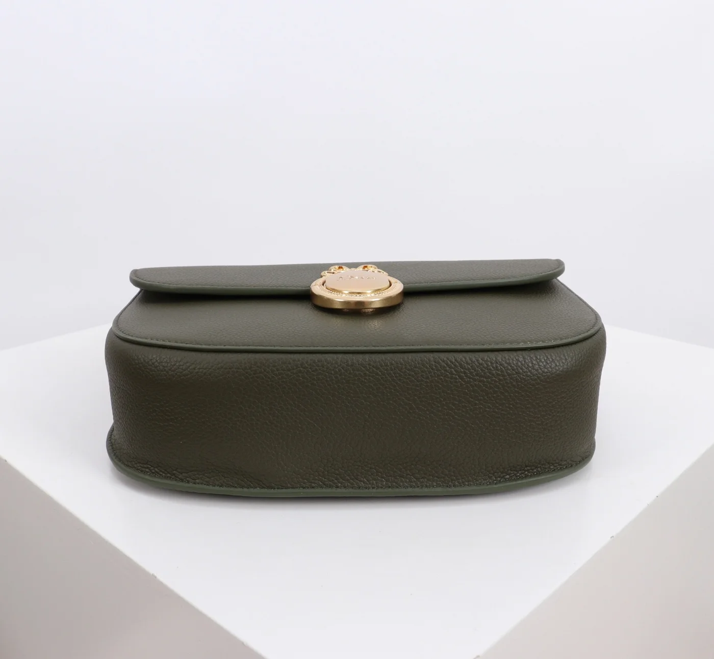 Medium Dior Médaillon Flap Bag — Olive Green product view 3