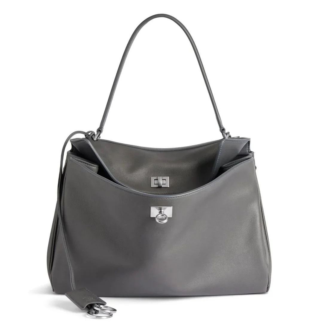 Balenciaga Rodeo Medium Bag in Grey Calfskin product view 1