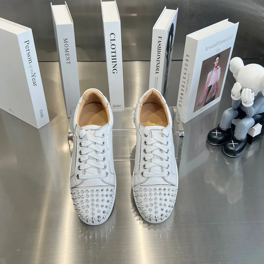 Christian Louboutin Vieira 2 Studded Sneakers White product view 3