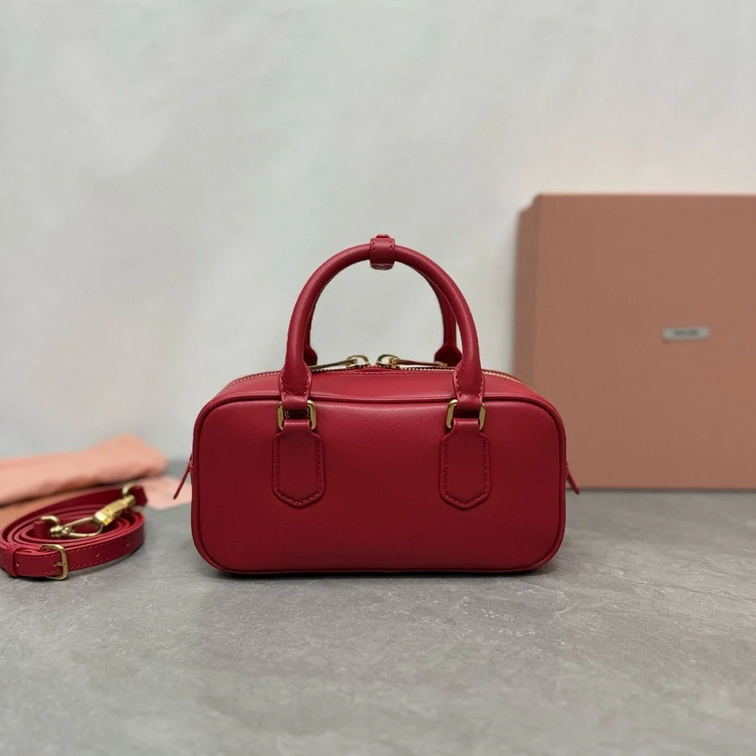 Miu Miu Arcadie Medium Bag in Red Leather product view 3