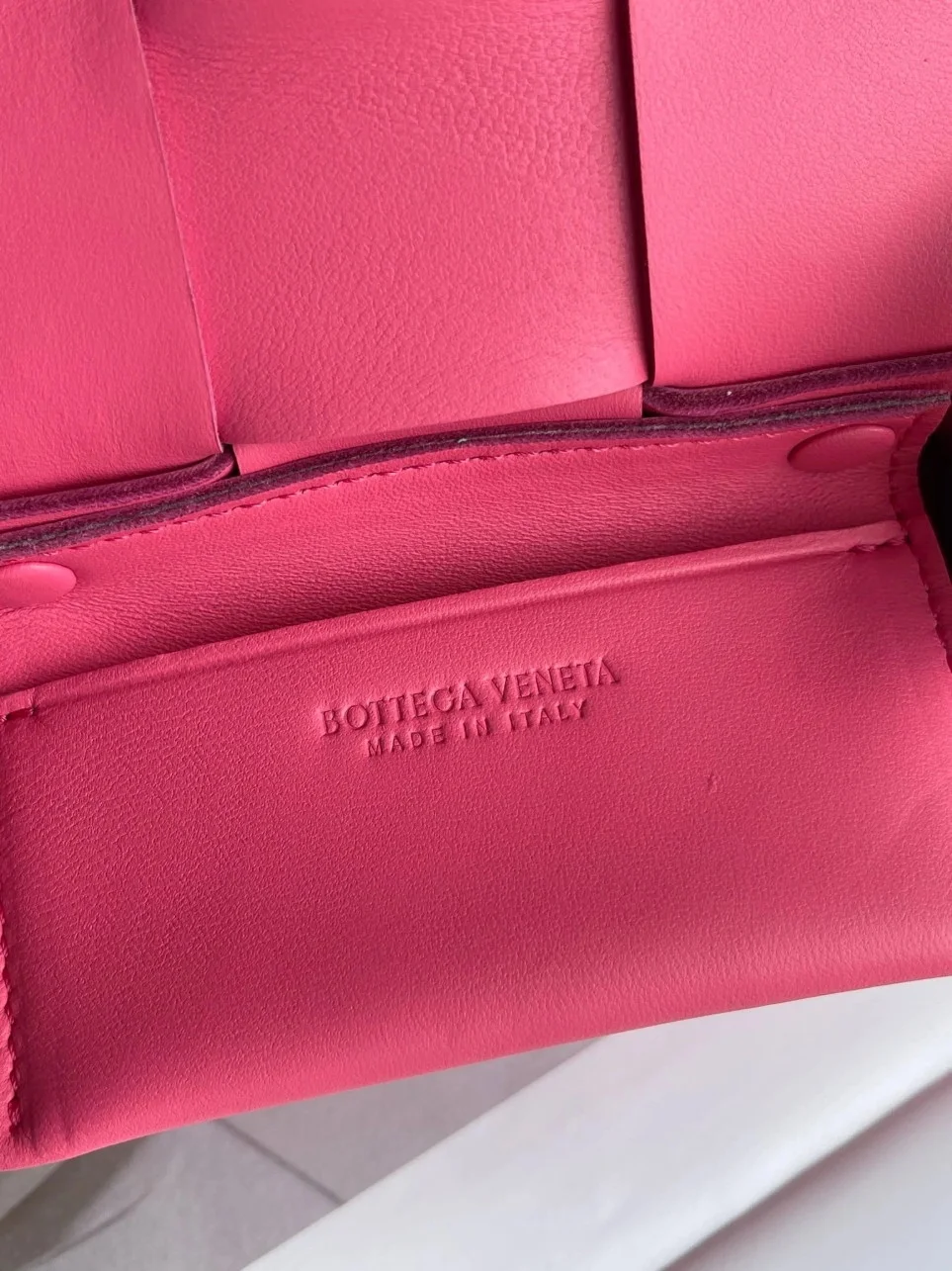 Bottega Veneta Candy Cassette Bag In Cranberry Lambskin product view 10