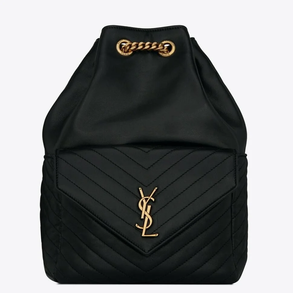Saint Laurent Joe Backpack In Black Quilted Lambskin product view 1