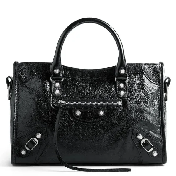 Balenciaga Le City Small Bag in Black Arena Lambskin product photo