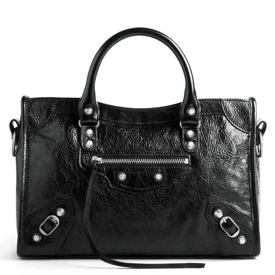 Balenciaga Le City Small Bag in Black Arena Lambskin product view 1