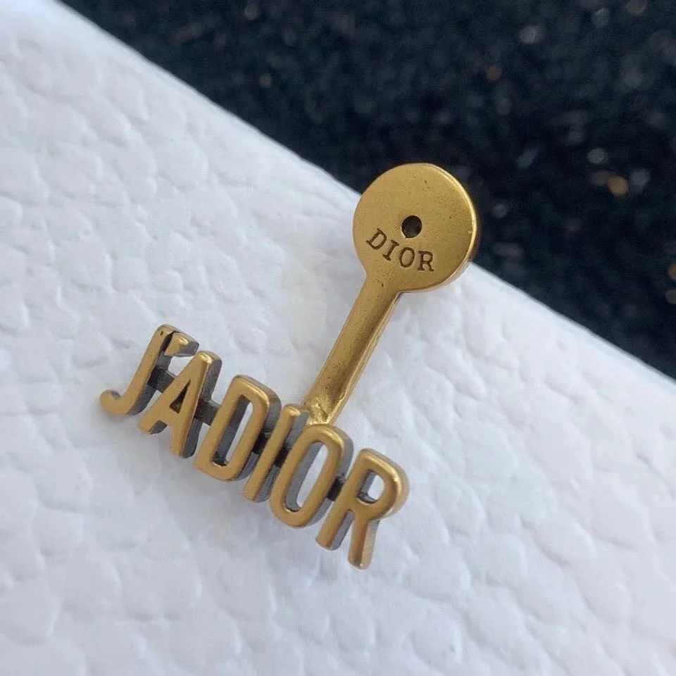 Dior J’Adior Earrings In Antique Gold-Tone Metal and Pearl-Effect Details product view 3