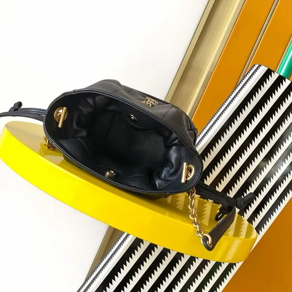 Saint Laurent Jamie Mini Shoulder Pouch in Black Lambskin product view 8