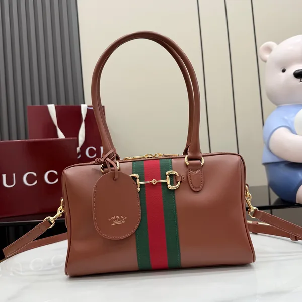 Gucci Borsetto Medium Boston Bag — Brown product photo