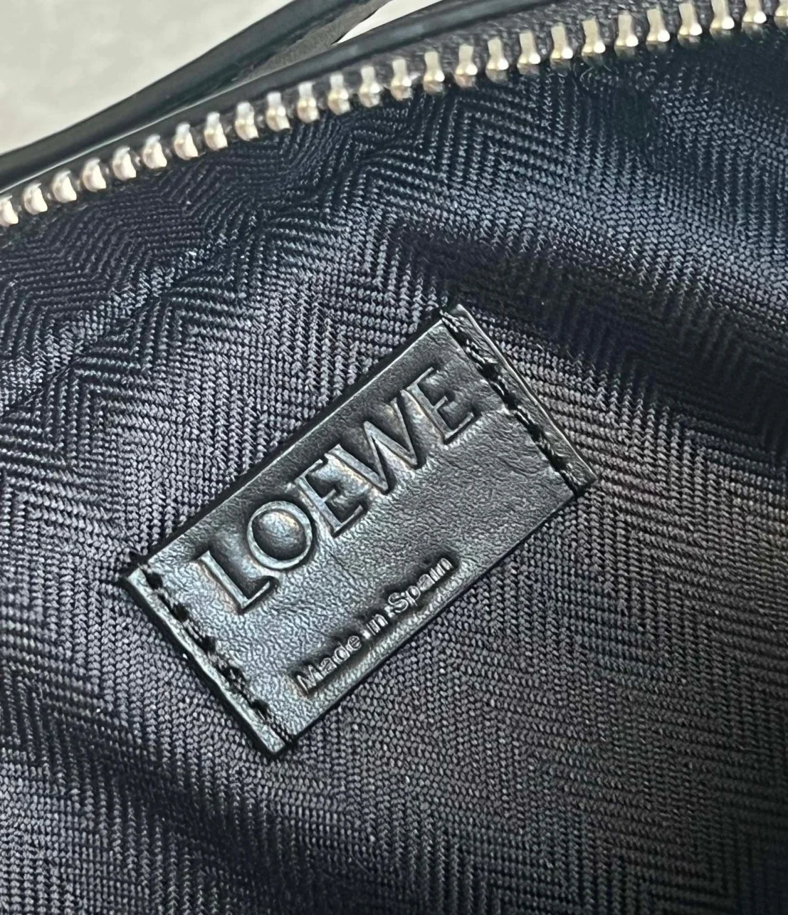 Loewe Mini Camera Crossbody Bag in Black Calfskin product view 10