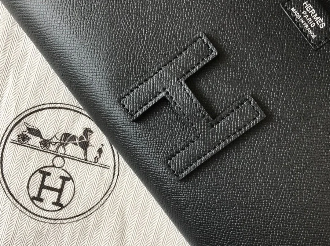 Hermes Jige Elan 29 Clutch Bag In Black Epsom Leather product view 5